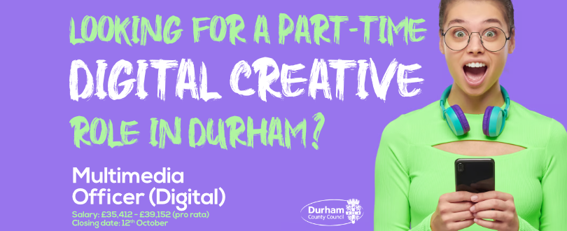 Great new part-time digital role available in Durham